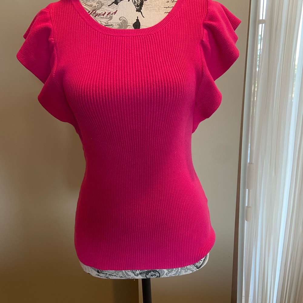 Marie Oliver Rory Fuchsia knit top